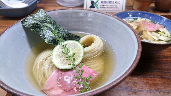 「【夜】昆布水のつけめん塩（並）」@YOKOKURA STOREHOUSEの写真