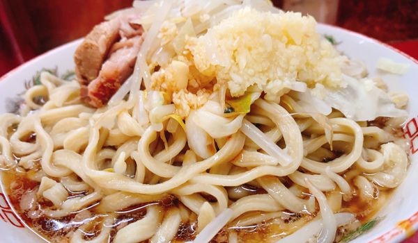 「大ラーメン豚入り ７００円」@ラーメン二郎 目黒店の写真