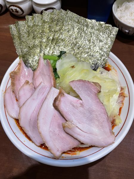「チャーシューメン もも＋キャベツ＋海苔（板選択）」@らーめん飛粋の写真
