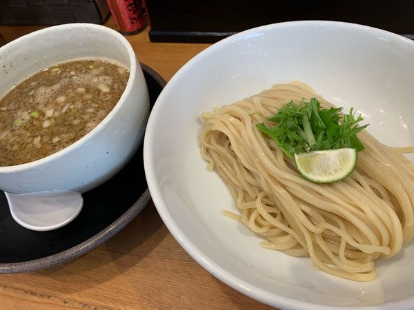 「鶏もつつけ麺」@清麺屋の写真