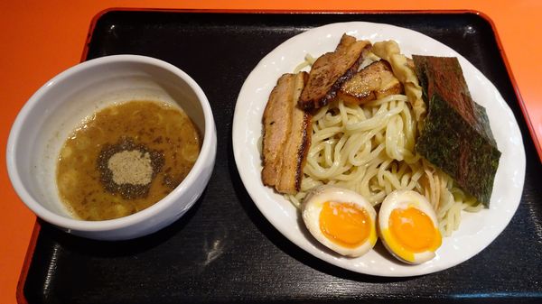 「つけめん：中（840円）＋お宝（360円）」@麺家 宝の写真