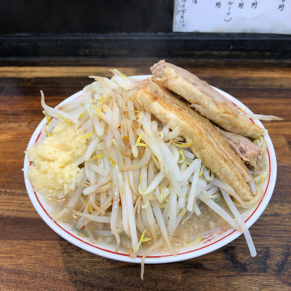 「ラーメン、ヤサイ、ニンニクマシ」@らーめん ましまし亭の写真