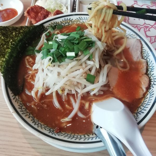 「熟成味噌ラーメン（750円）」@丸源ラーメン 太宰府大佐野店の写真