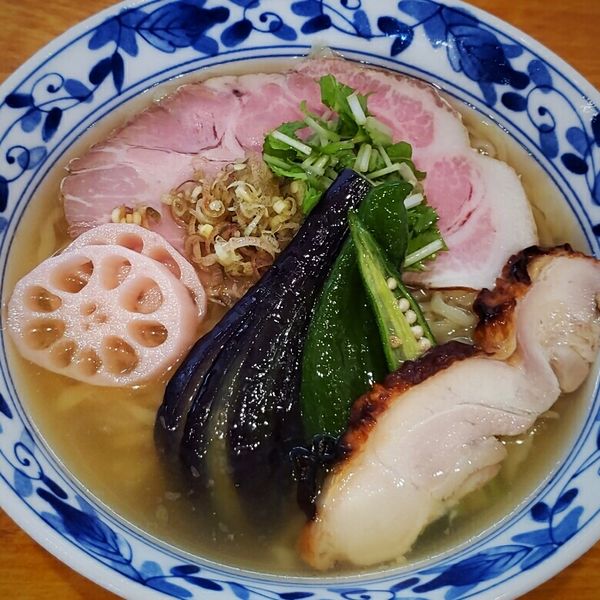 「【限定】冷やしラーメン ８５０円 ＋サービス茶漬け飯」@とも笑〜tomoe〜の写真