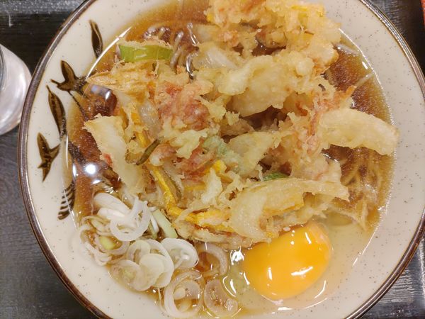 「天玉そば＋半ライス」@そばよし 本店の写真