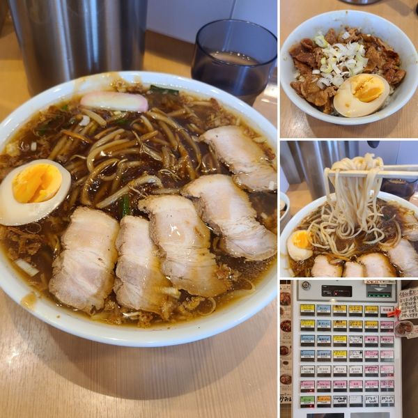 「サンマーメン¥850、バラチャーシュー¥200、スタミナご飯¥3」@YOKOHAMA中華そば かみ山の写真