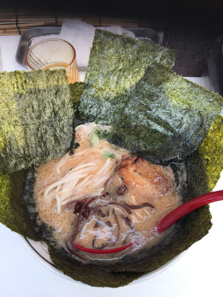 「のりラーメン こってり バリカタ」@博多長浜屋台ラーメン 神龍の写真