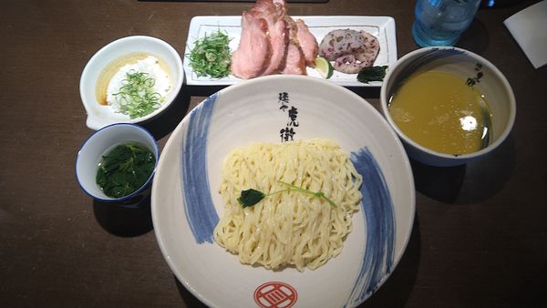 「【限定】薬涼潮つけそば並¥950+釜焼チャーシュー¥220-」@麺や 虎徹の写真