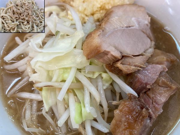 「つけめん＋ニンニク」@ラーメンエース 八王子店の写真