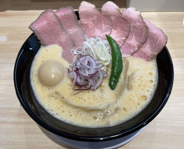 「夏限定特製味噌鶏そば1100円」@鶏そば 満つるの写真