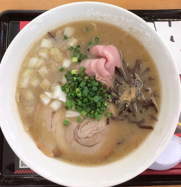 「ラーメン きら星 2種盛りチャーシューどとんこつ」@らあめん花月嵐 高坂サービスエリア店の写真