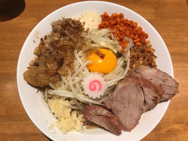 「まぜそば小900円」@麺屋 神工の写真
