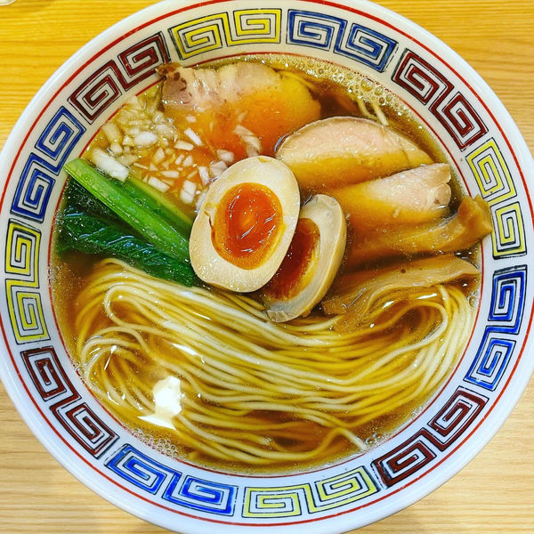 「味玉中華そば」@ほっこり中華そば もつけの写真