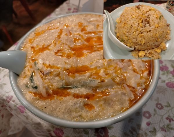 「半スーラータンメン＋半チャーハンセット1000円」@中国料理 大味の写真