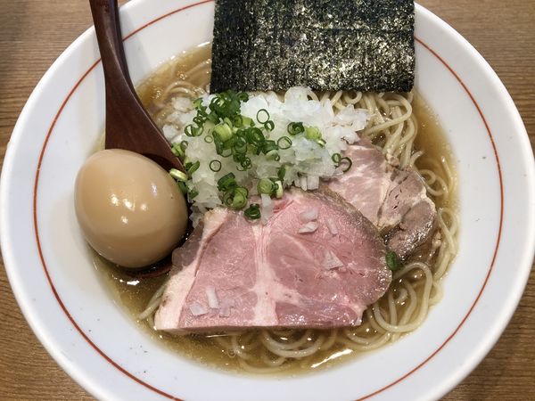 「味玉中華そば冷やし ｢煮干し｣ 塩＋味付き替え玉」@(SCLabo)の写真