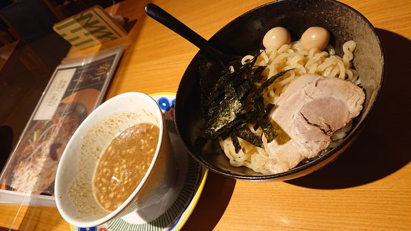 「魚介とんこつつけ麺」@橋本食堂の写真