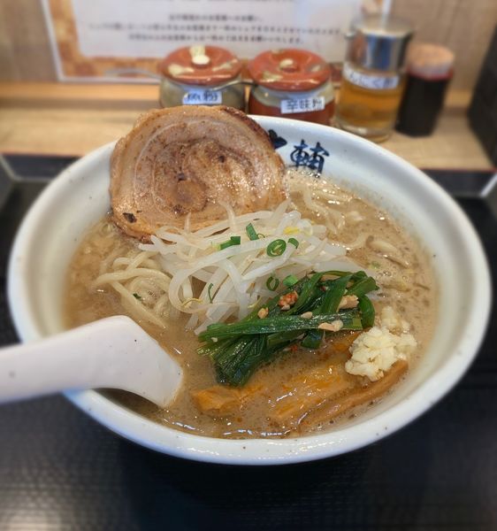 「【朝から】豚骨魚介らーめん（並￥860）」@麺屋 つけ麺 太輔の写真