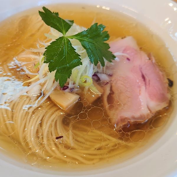 「白中華　750円」@中華そば 心の写真