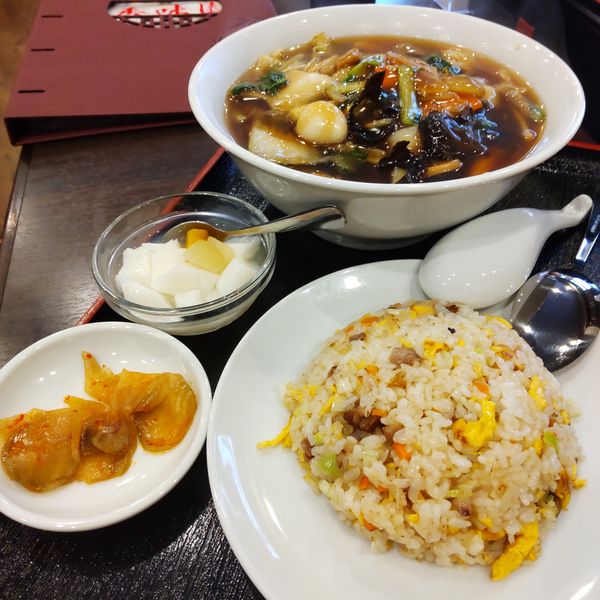 「タンチャーセットA（￥800）※」@香味園の写真