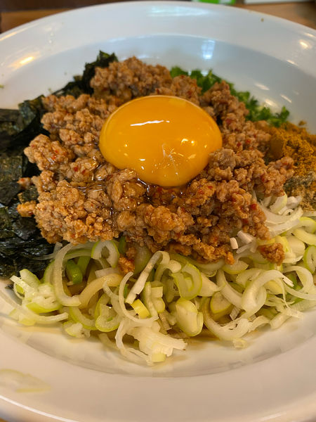 「【限定】カレー台湾まぜそば」@ときわ亭の写真