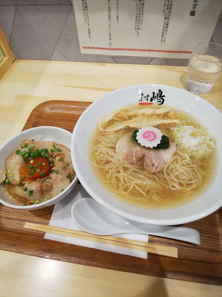 「中華蕎麦  ﾁｬｰｼｭｰ丼」@中華蕎麦 ます嶋 稲毛店の写真