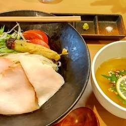 とびうお冷やし塩つけ蕎麦