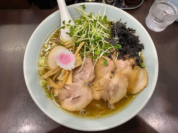 「スペシャルらー麺 1180円　大盛 150円」@煮干らー麺 カネショウ 四街道の写真