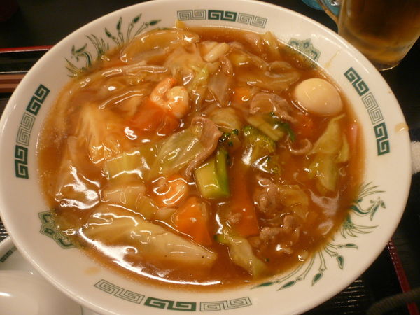 「五目あんかけラーメン」@日高屋 久米川駅南口店の写真
