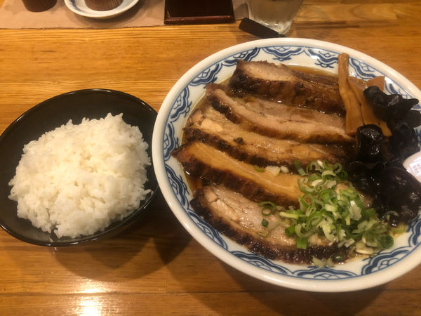 「手打ちチャーシュー+ライス7/25」@イタリア軒 清水店の写真