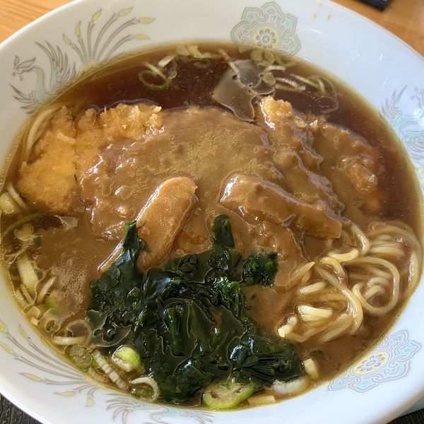 「国産豚ロースかつカレーラーメン」@レストラン オサダの写真