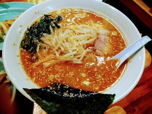 「味噌ラーメン中盛り」@ラーメンショップ椿 二本松店の写真