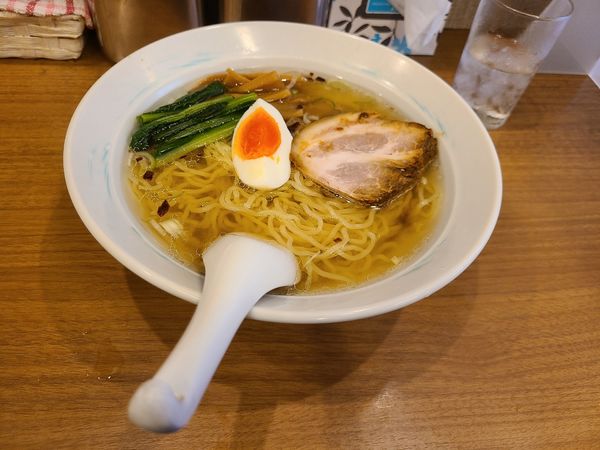 「支那そば+半カレー」@武田流 古式カレーライス 支那そば インディアン 本店の写真