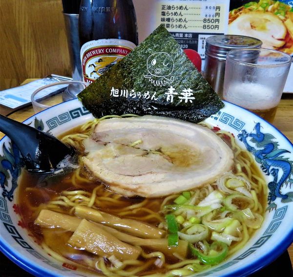 「正油らぅめん（800円）」@旭川らぅめん青葉 本店の写真