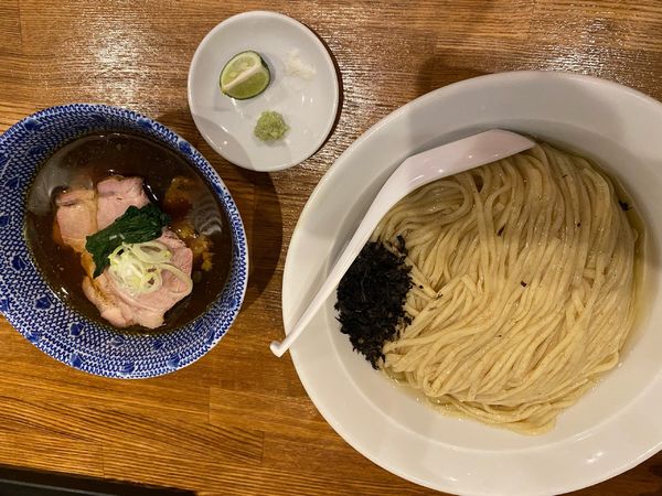 「限定：昆布水つけ麺（醤油）」@麺処 青野の写真