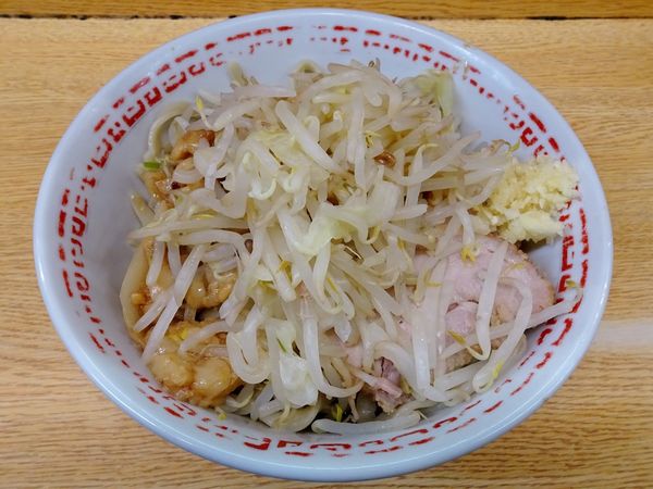 「小（780円）＋さまし汁なし（100円）ヤサイニンニクアブラ」@ラーメン二郎 環七新新代田店の写真