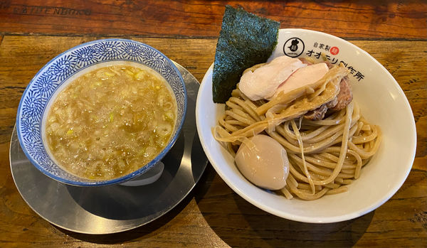 「上鶏つけそば」@自家製麺オオモリ製作所 壬生店の写真