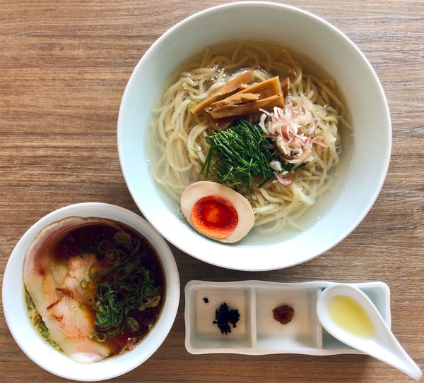 「★特製蜆昆布水つけ麺(醤油)🍜¥1,350」@中華そば 和渦 TOKYOの写真
