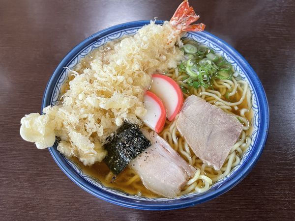 「天ぷら中華そば 850円」@松葉屋の写真