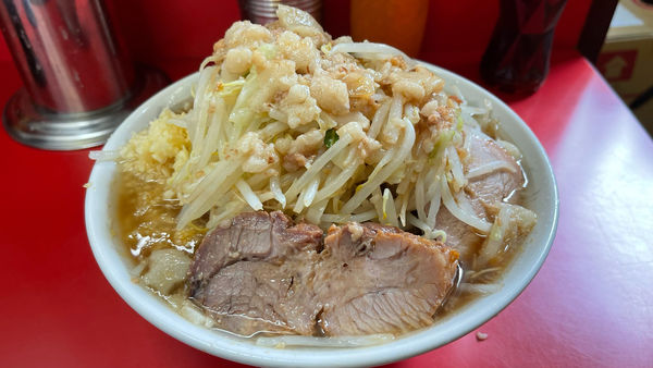 「小 (バリカタ、全マシ)」@ラーメン二郎 上野毛店の写真