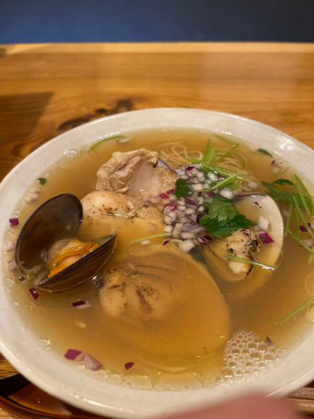 「はまぐりの特製潮soba 1300円」@和食と日本酒 大塚・みや穂の写真