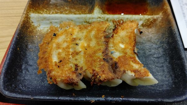 「Aセット(餃子3個)150円」@麺や若葉の写真