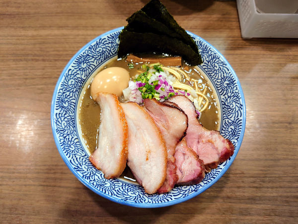 「特製極上濃厚煮干しそば」@煮干しつけ麺 宮元の写真