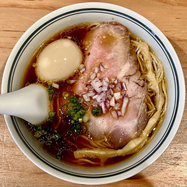 「味玉RAGEそば ＋ 替え玉」@麺尊RAGE RENEGADESの写真