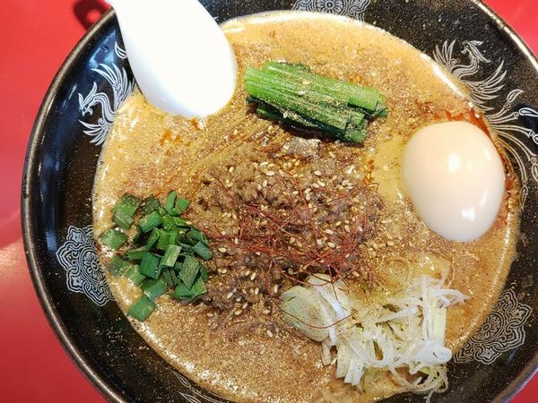 「豚骨担々麺＋味玉」@らーめん・つけめん こてんぱんの写真