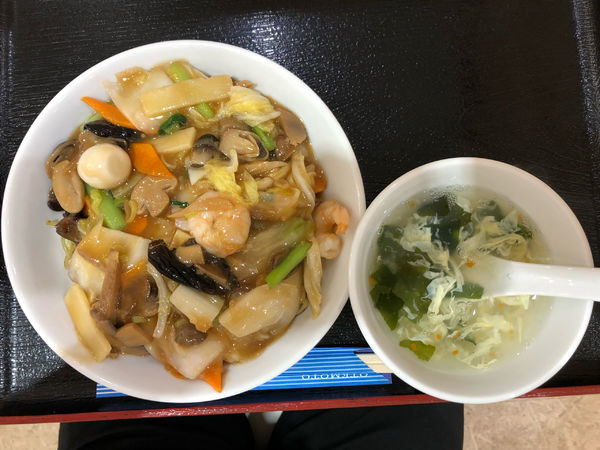 「五目焼きそば　660円」@濱龍餃子軒の写真