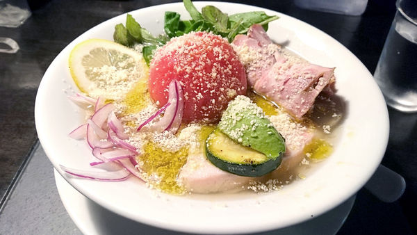 「【夜】限定：冷やしトマトの煮干しらぁめん」@KaneKitchen Noodlesの写真