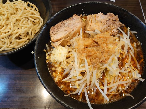 「ミニつけ麺+豚マシ(1150円)」@立川マシマシ 8号店の写真