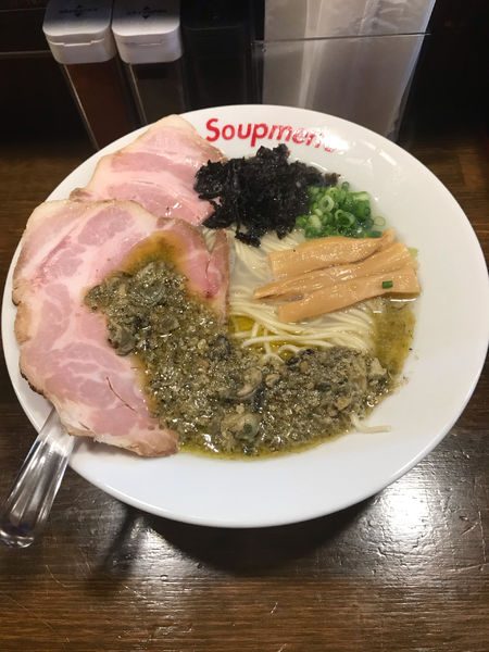 「牡蠣塩らぁ麺 650円」@Soupmenの写真