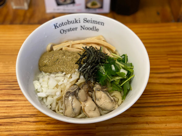 「【限定】牡蠣の冷やしまぜそば」@中華そば よしかわの写真