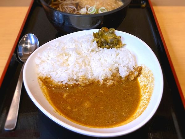 「【C】朝カレー定食¥410」@よもだそば 御徒町店の写真